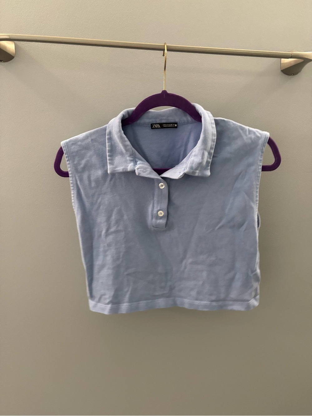 Zara Blue Crop Top